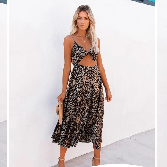 Cut out midi dress